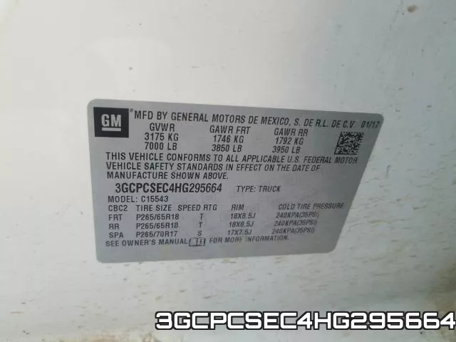 3GCPCSEC4HG295664 фото 2