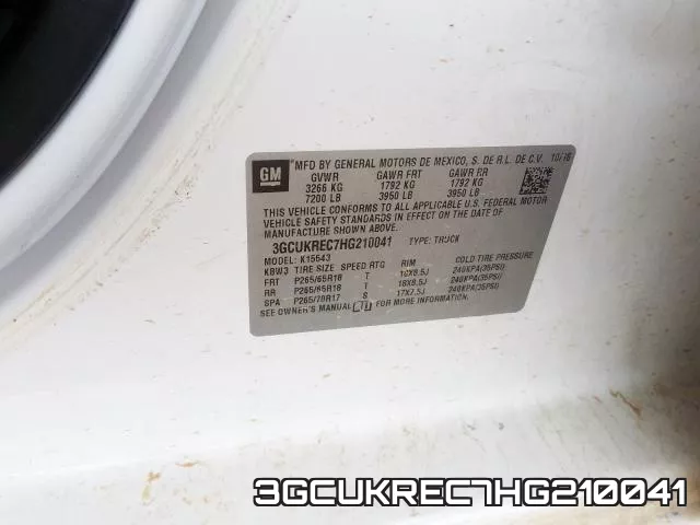 3GCUKREC7HG210041 фото 2