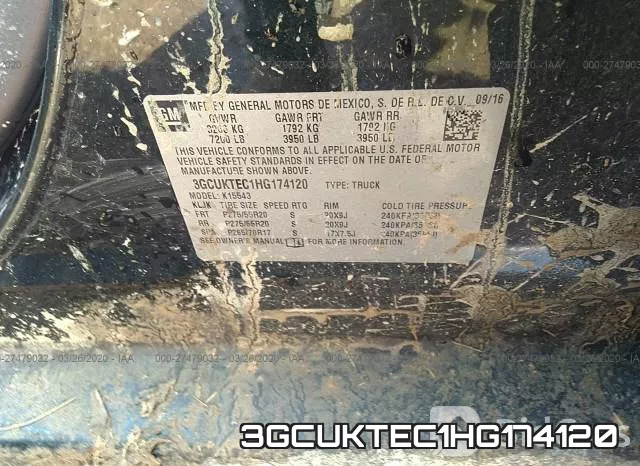 3GCUKTEC1HG174120 фото 10