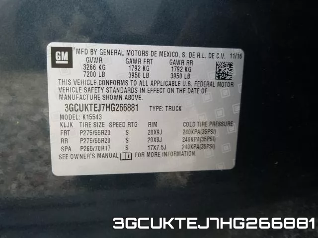 3GCUKTEJ7HG266881 фото 2