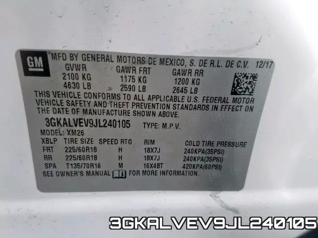 3GKALVEV9JL240105 фото 2