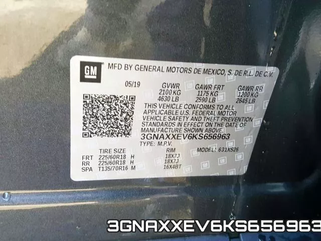 3GNAXXEV6KS656963 фото 2