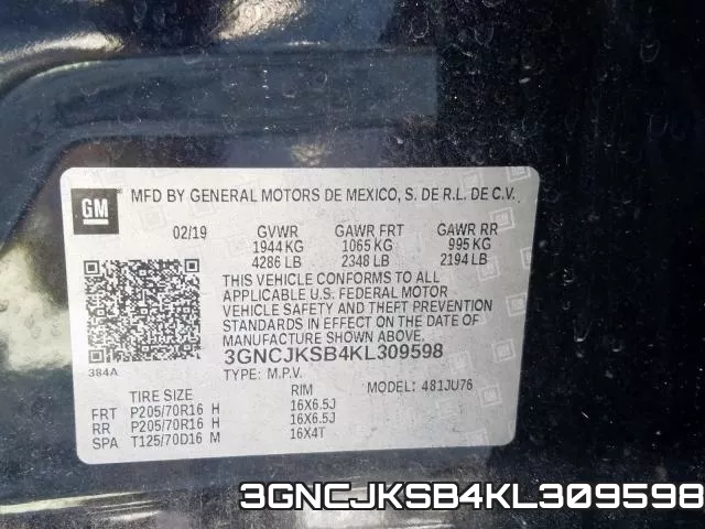 3GNCJKSB4KL309598 фото 2