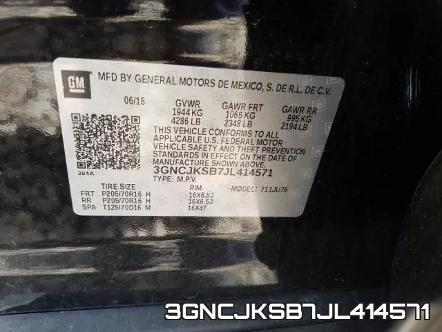 3GNCJKSB7JL414571 фото 2