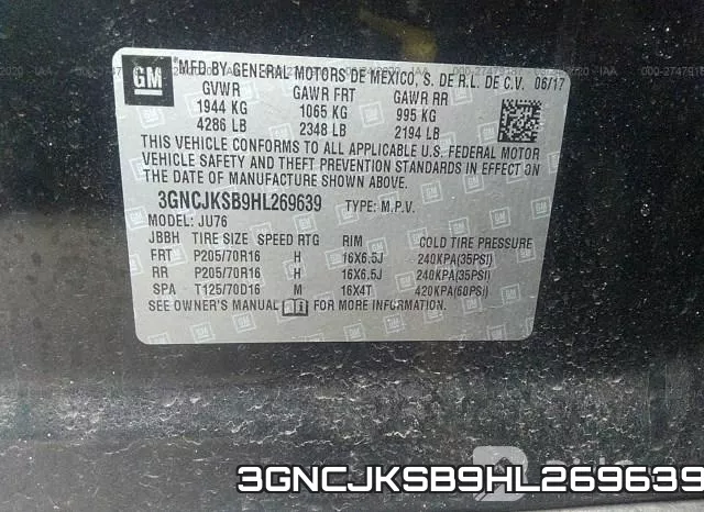 3GNCJKSB9HL269639 фото 10