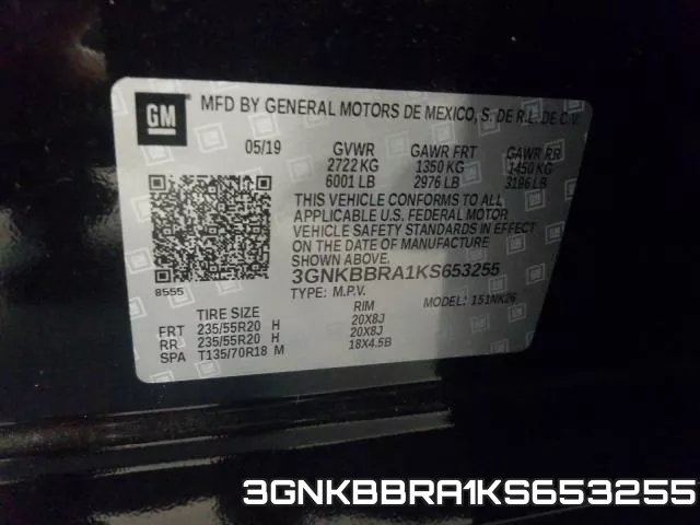 3GNKBBRA1KS653255 фото 2