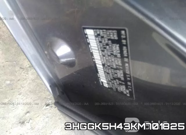 3HGGK5H43KM701825 фото 10