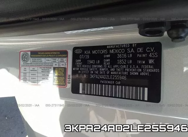 3KPA24AD2LE255946 фото 10