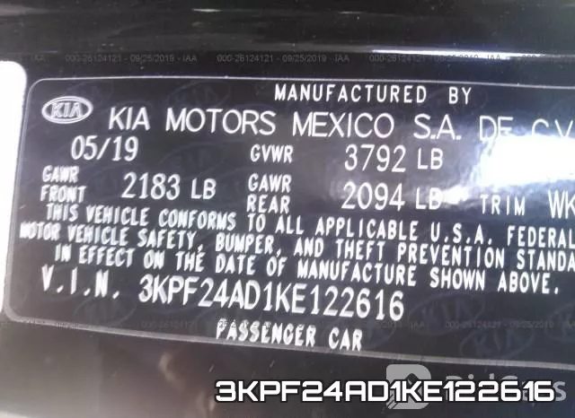 3KPF24AD1KE122616 фото 10