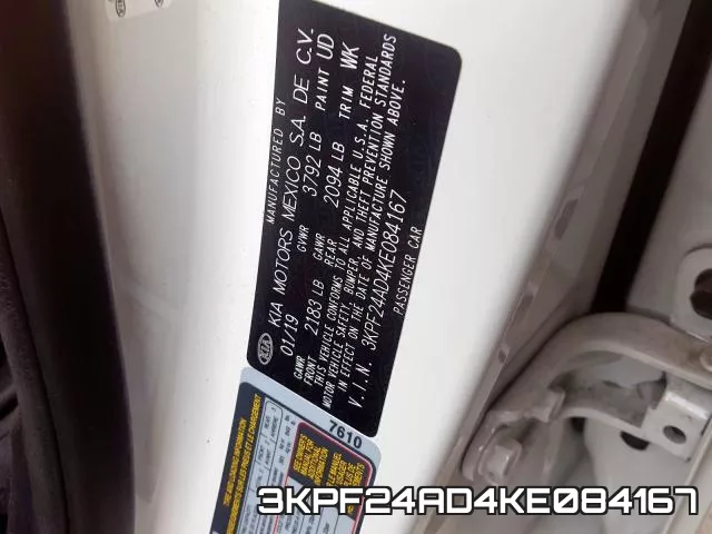 3KPF24AD4KE084167 фото 2