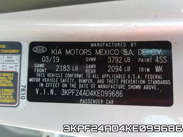 3KPF24AD4KE099686 фото 2