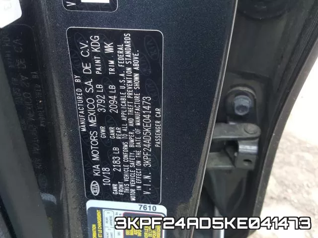 3KPF24AD5KE041473 фото 2