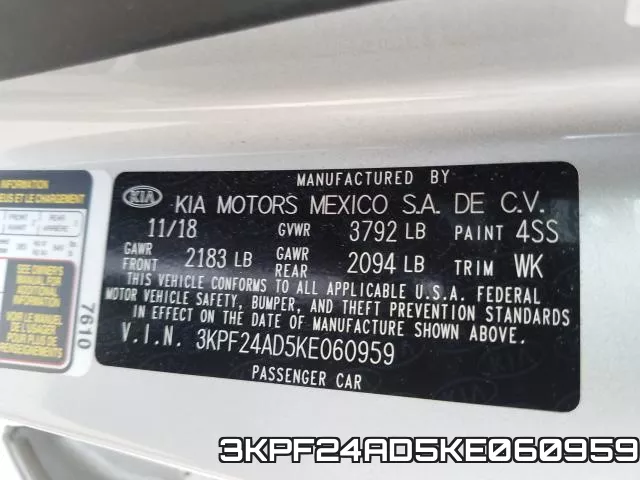 3KPF24AD5KE060959 фото 2