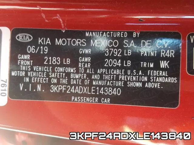 3KPF24ADXLE143840 фото 2