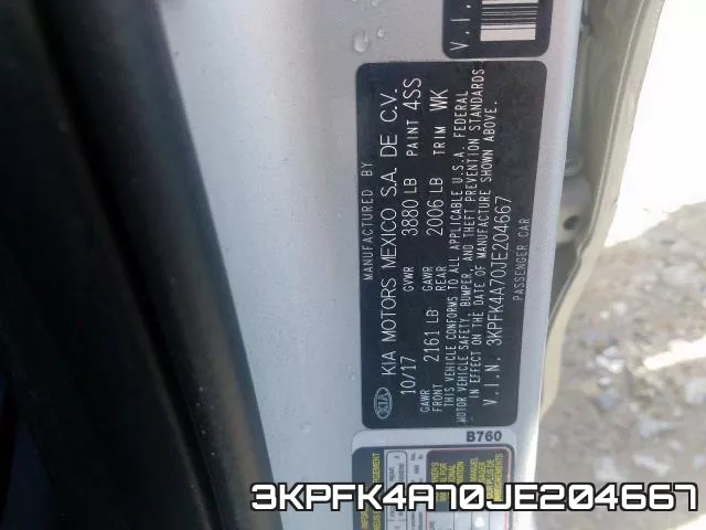 3KPFK4A70JE204667 фото 2