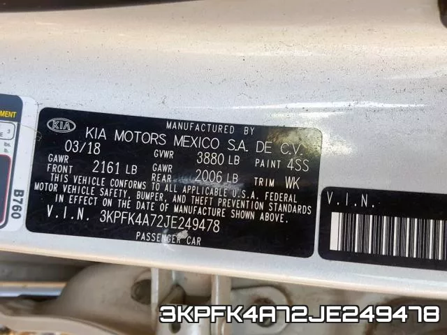 3KPFK4A72JE249478 фото 2