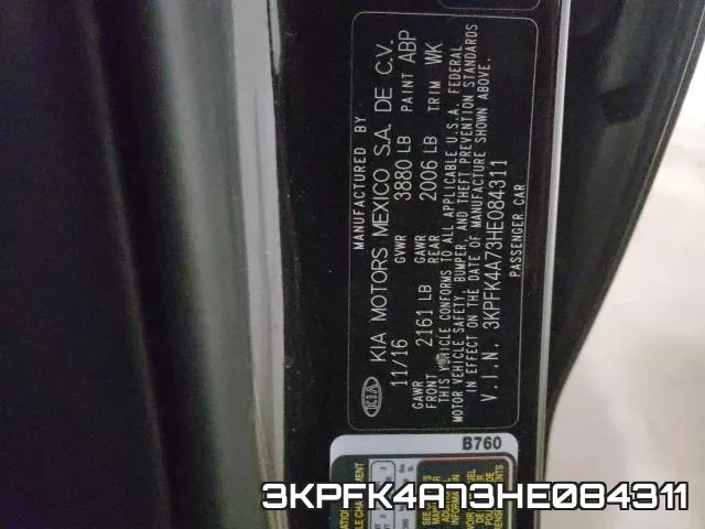 3KPFK4A73HE084311 фото 2