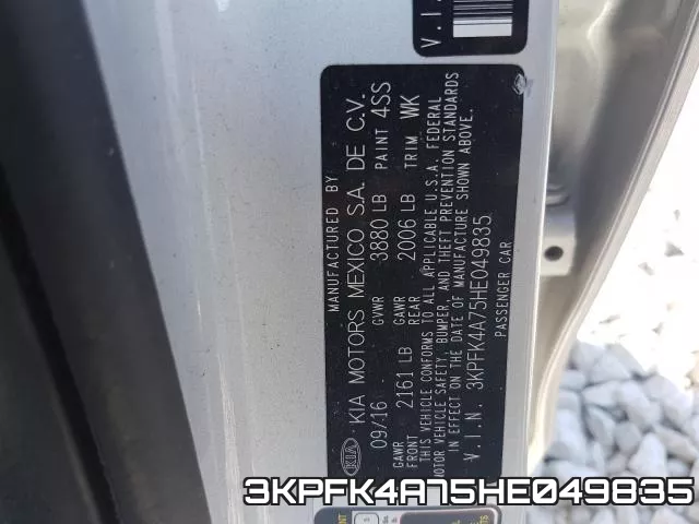 3KPFK4A75HE049835 фото 2