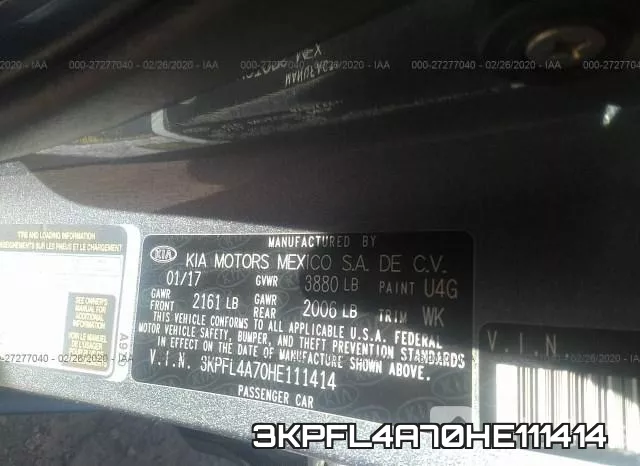 3KPFL4A70HE111414 фото 10