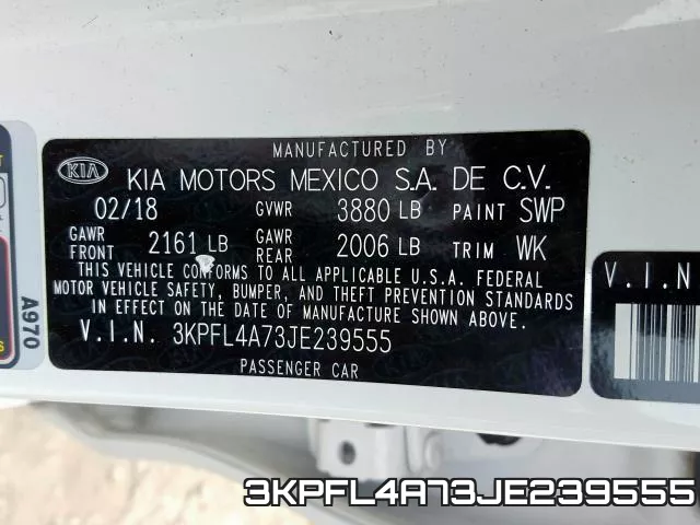 3KPFL4A73JE239555 фото 2