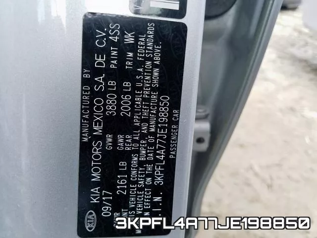 3KPFL4A77JE198850 фото 2