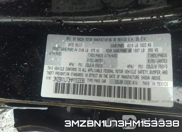 3MZBN1U73HM153338 фото 10