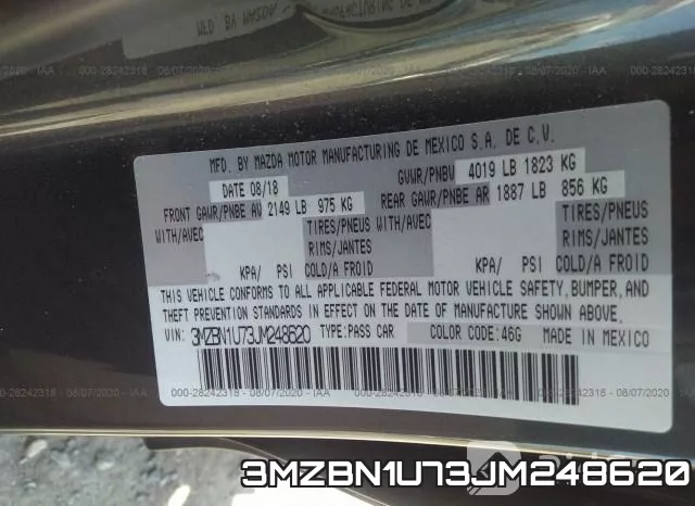 3MZBN1U73JM248620 фото 10