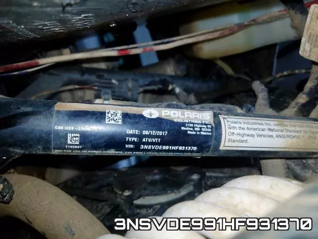 3NSVDE991HF931370 фото 2