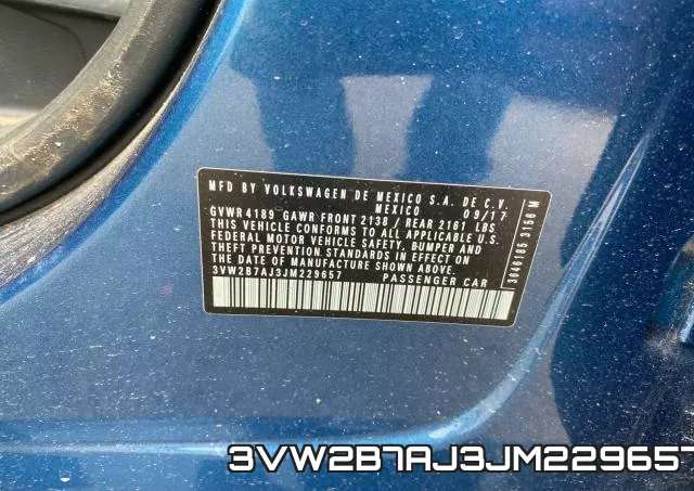 3VW2B7AJ3JM229657 фото 2
