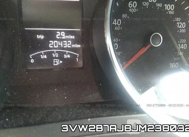 3VW2B7AJ8JM238032 фото 8