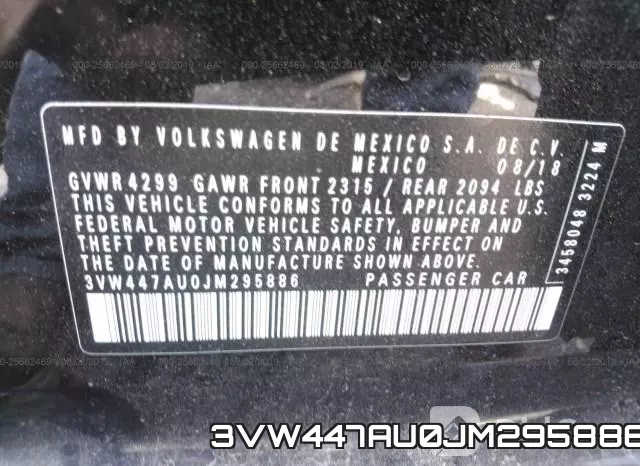 3VW447AU0JM295886 фото 10