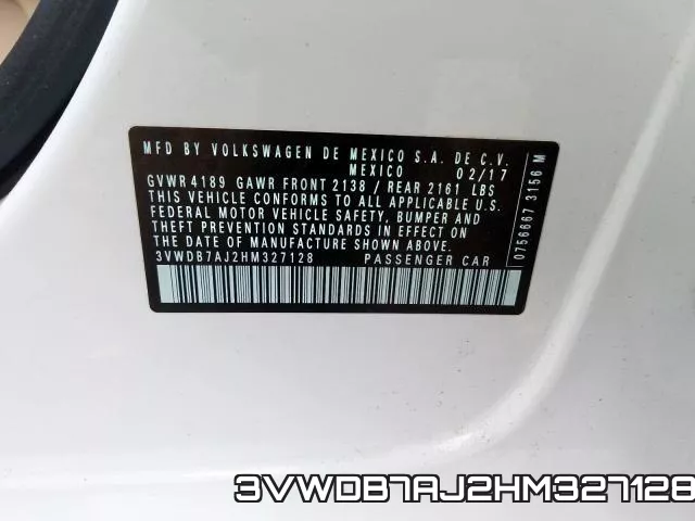 3VWDB7AJ2HM327128 фото 2