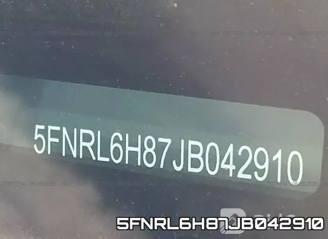 5FNRL6H87JB042910 фото 10