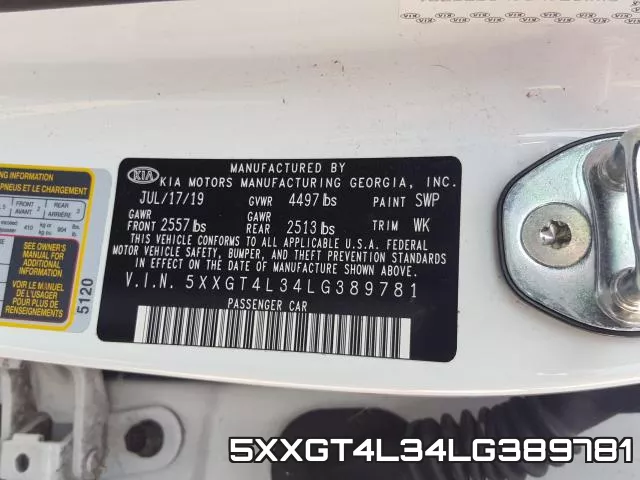 5XXGT4L34LG389781 фото 2