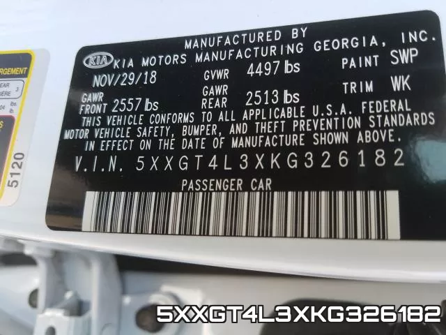 5XXGT4L3XKG326182 фото 2