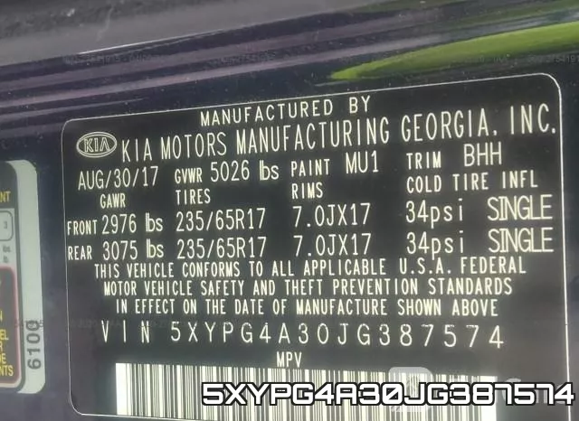 5XYPG4A30JG387574 фото 10