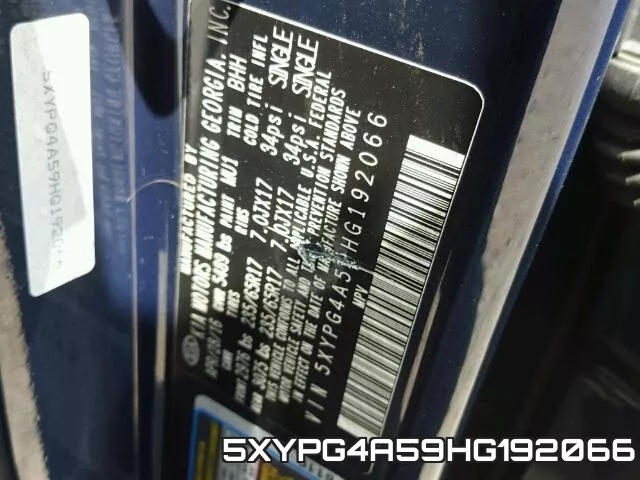 5XYPG4A59HG192066 фото 2