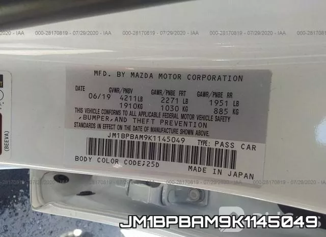 JM1BPBAM9K1145049 фото 10
