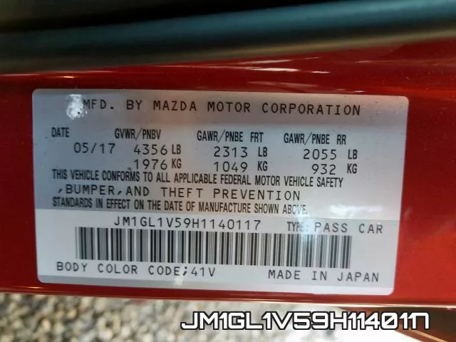 JM1GL1V59H1140117 фото 2
