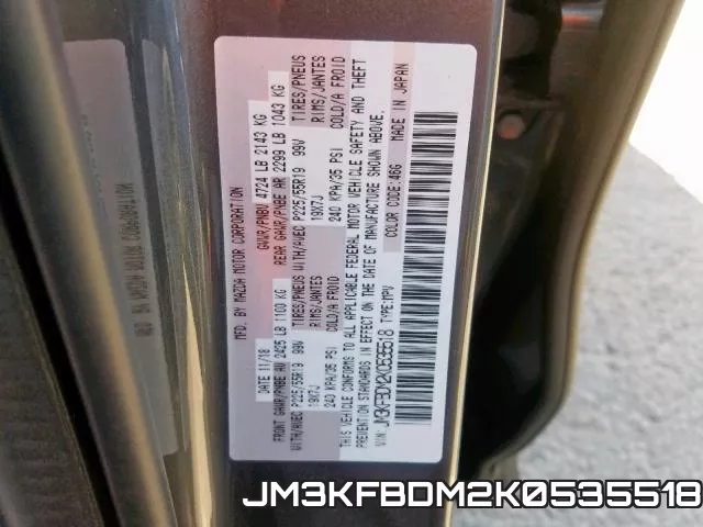 JM3KFBDM2K0535518 фото 2