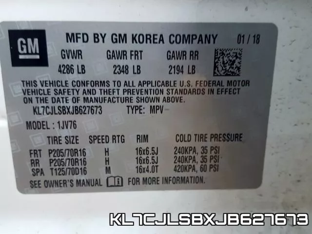 KL7CJLSBXJB627673 фото 2