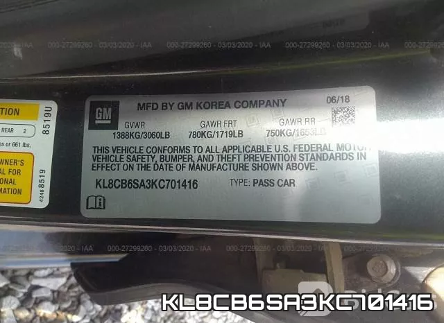 KL8CB6SA3KC701416 фото 10