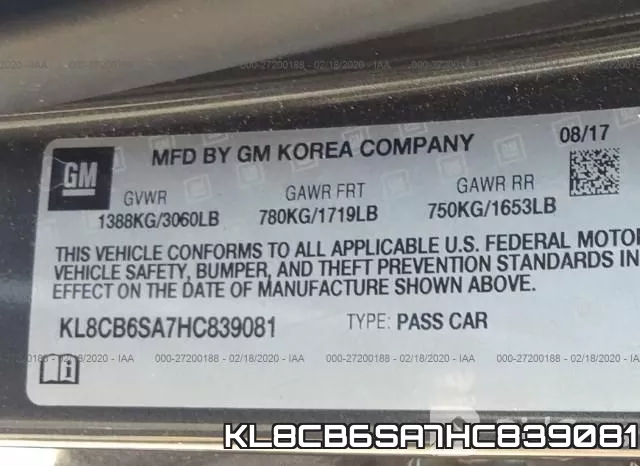 KL8CB6SA7HC839081 фото 10