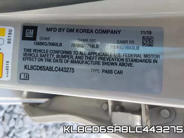 KL8CD6SA8LC443275 фото 2