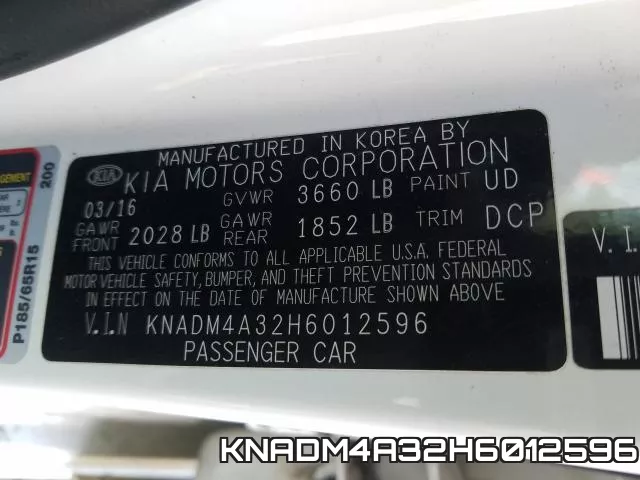 KNADM4A32H6012596 фото 2