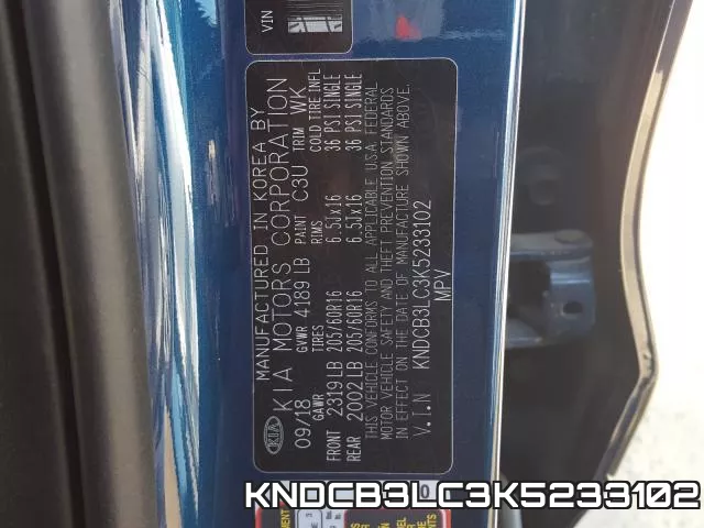 KNDCB3LC3K5233102 фото 2