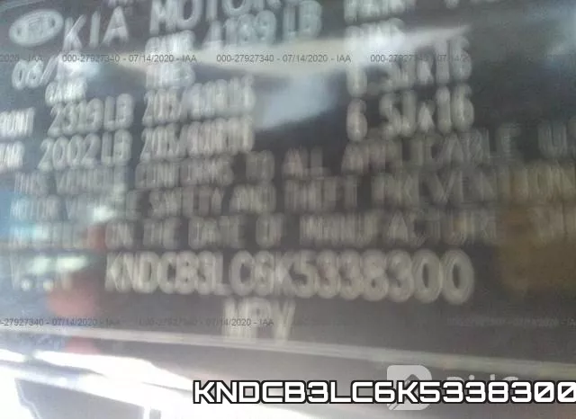 KNDCB3LC6K5338300 фото 10