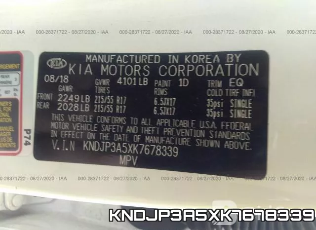 KNDJP3A5XK7678339 фото 10
