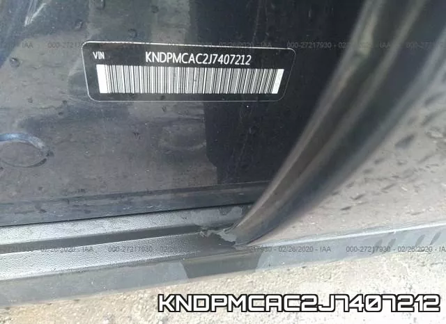 KNDPMCAC2J7407212 фото 10