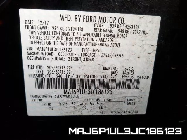 MAJ6P1UL3JC186123 фото 2